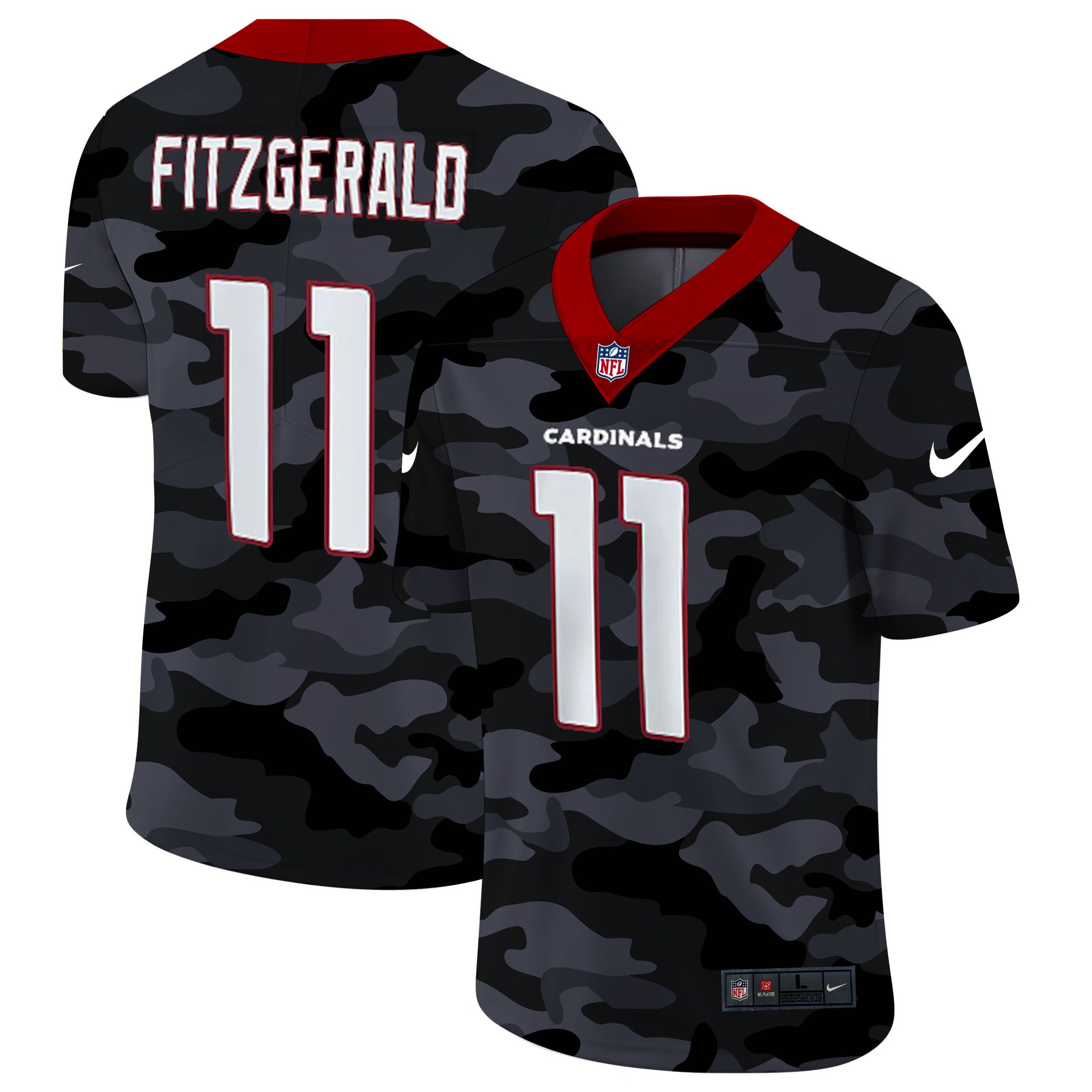 Men Arizona Cardinals #11 Fitzgerald 2020 Nike Camo Salute to Service Limited NFL Jerseys->pittsburgh steelers->NFL Jersey